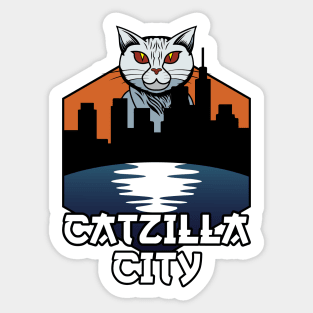 CATZILLA CITY Sticker